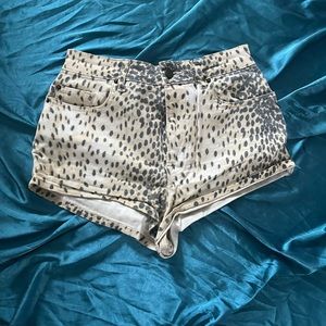 BDG Cheetah Print Cheeky High Rise Shorts